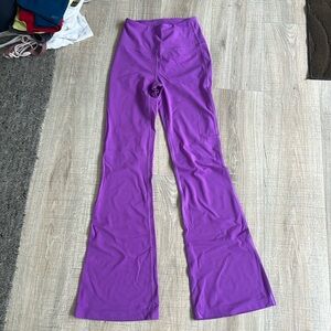 purple lululemon flare leggings size 2